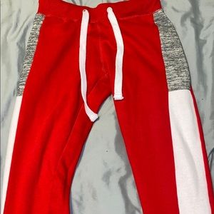 NWOT Red sweatpants/ Joggers